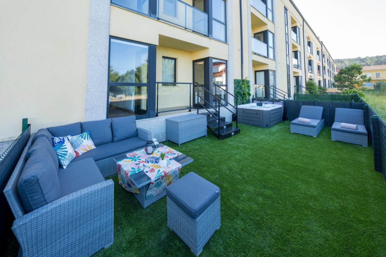 Garden Fisterra - Jacuzzi, Jardin Privado Y Vista Mar Apartment Luaran gambar