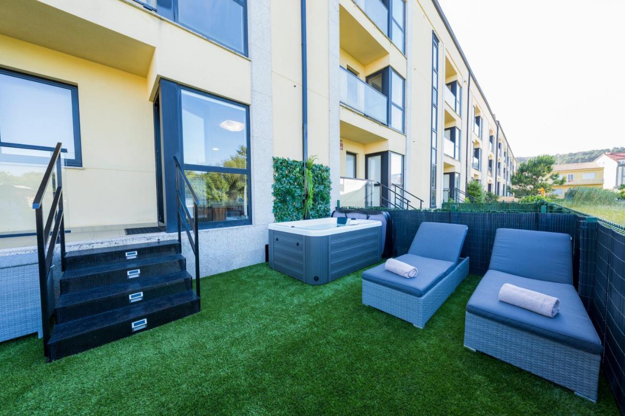 Garden Fisterra - Jacuzzi, Jardin Privado Y Vista Mar Apartment Luaran gambar
