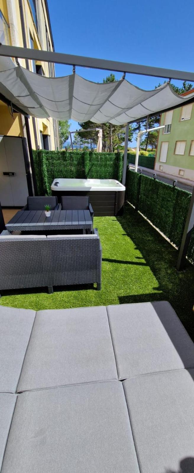 Garden Fisterra - Jacuzzi, Jardin Privado Y Vista Mar Apartment Luaran gambar